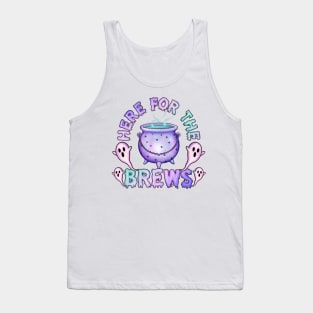 Here for the brews pastel goth cauldron Tank Top